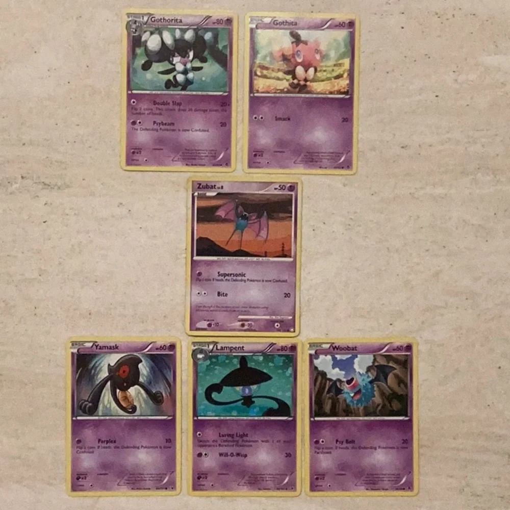 2007 2011 Halloween Pokemon Cards Zubat Assorted Lot Of 6 Card Woobat TCG